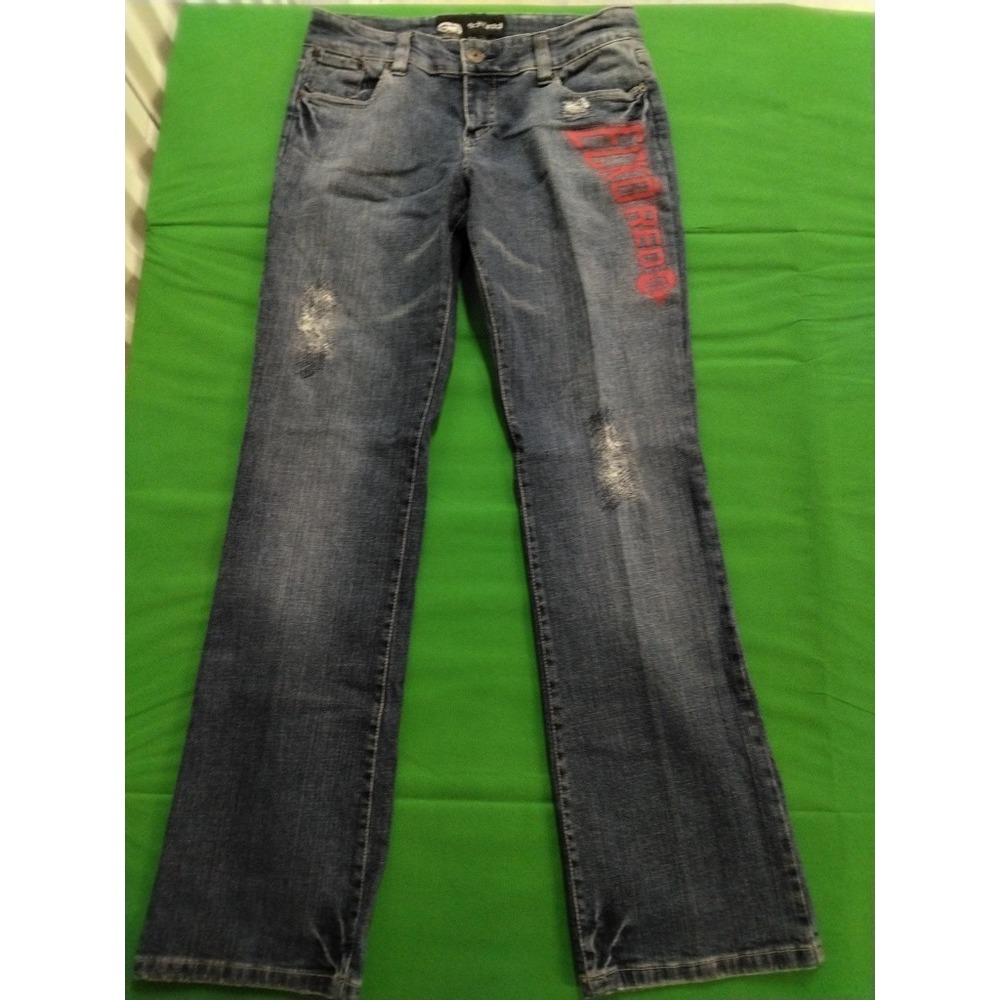 Vintage Ecko Jeans Boot cut Red Rare  EckoRED Logo Locker Room  Size 11